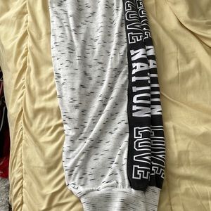 White jogger Pajamas